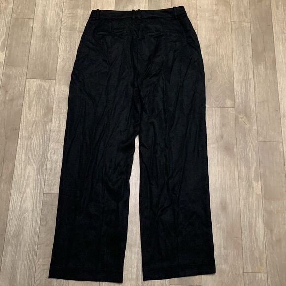 J. Crew Black Straight Leg High Rise Business Casual Dress Work Career Pants - Picture 2 of 7